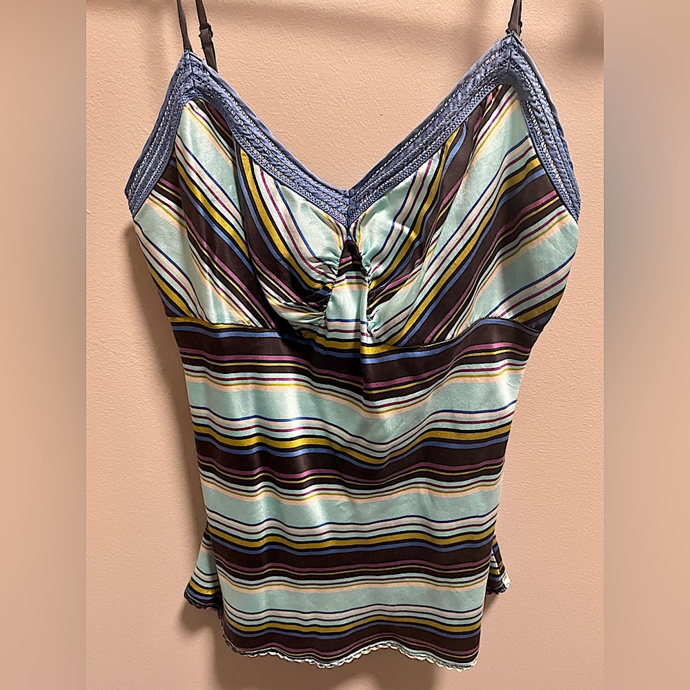 The Limited beautiful colorful 100% silk top
